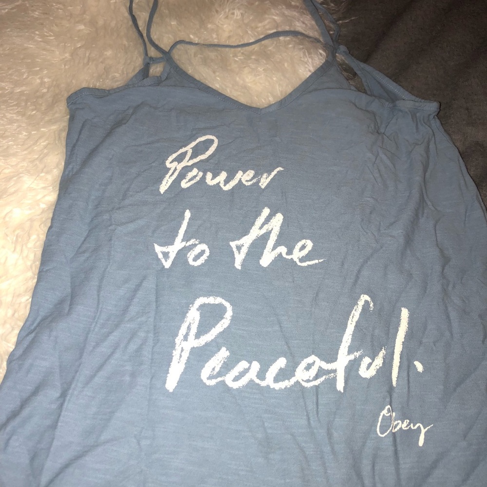 Obey open back tank